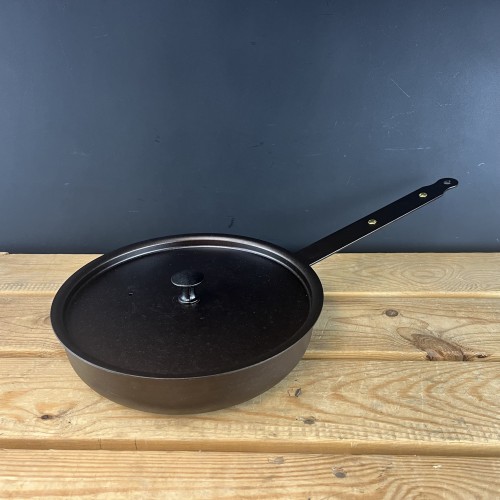 Shropshire Made 9 23cm Oven Safe Spun Iron Chef s Saute Pan
